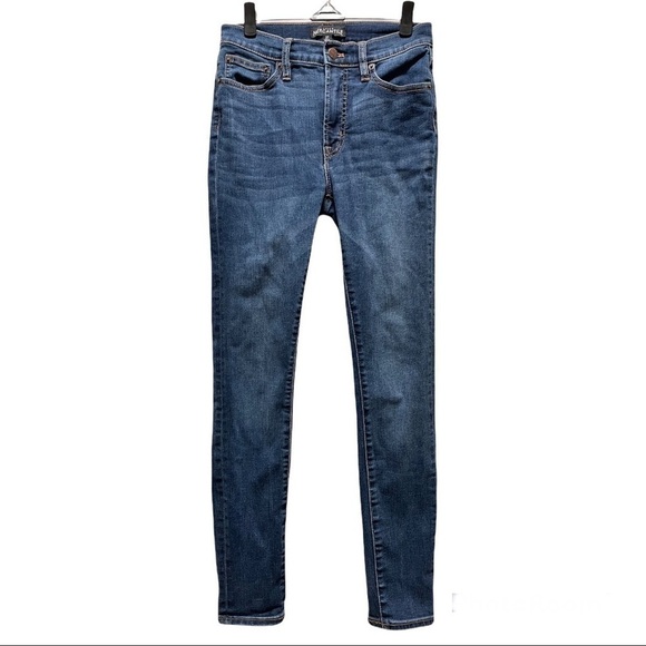 J. Crew 9" high-rise skinny jean in classic blue wash size 27 - Picture 6 of 7